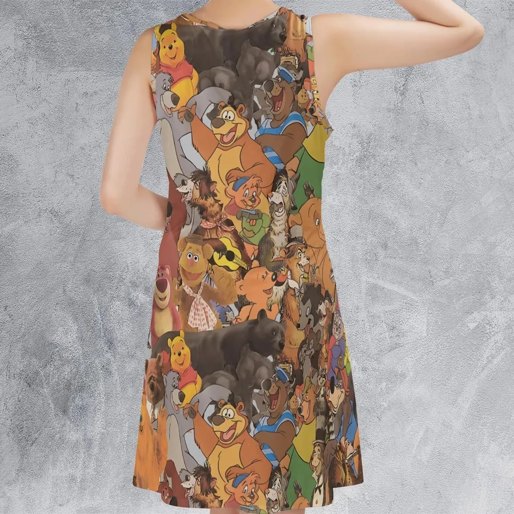 Bear Squad Sleeveless Dress - 3