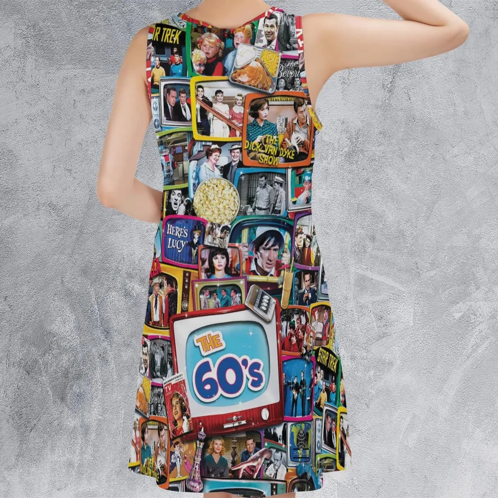 The 60s Classic TV Shows Sleeveless Dress - 3