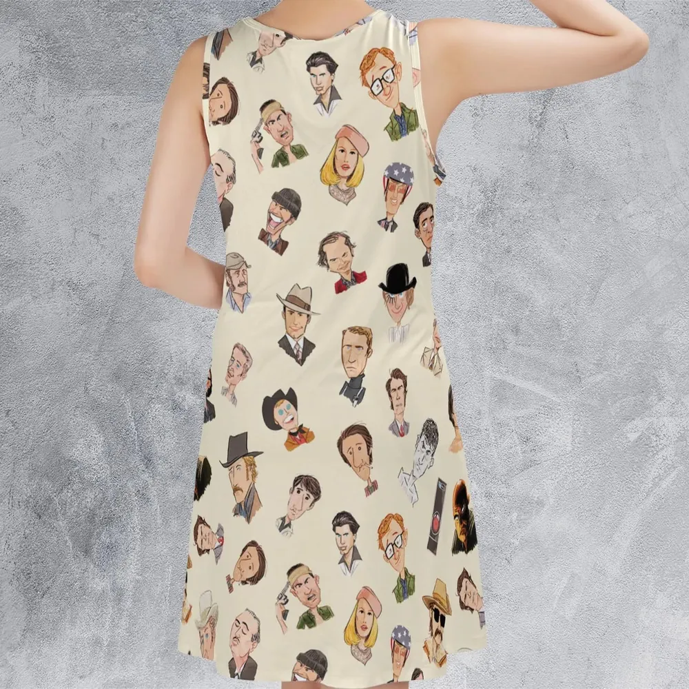 Easy Riders And Raging Bulls Characters Sleeveless Dress - 3