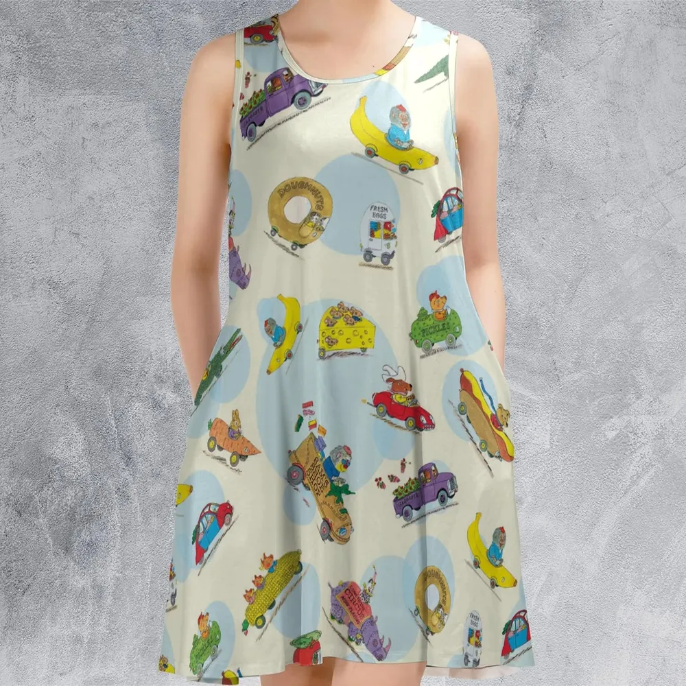 The Busy World of Richard Scarry Sleeveless Dress - 2