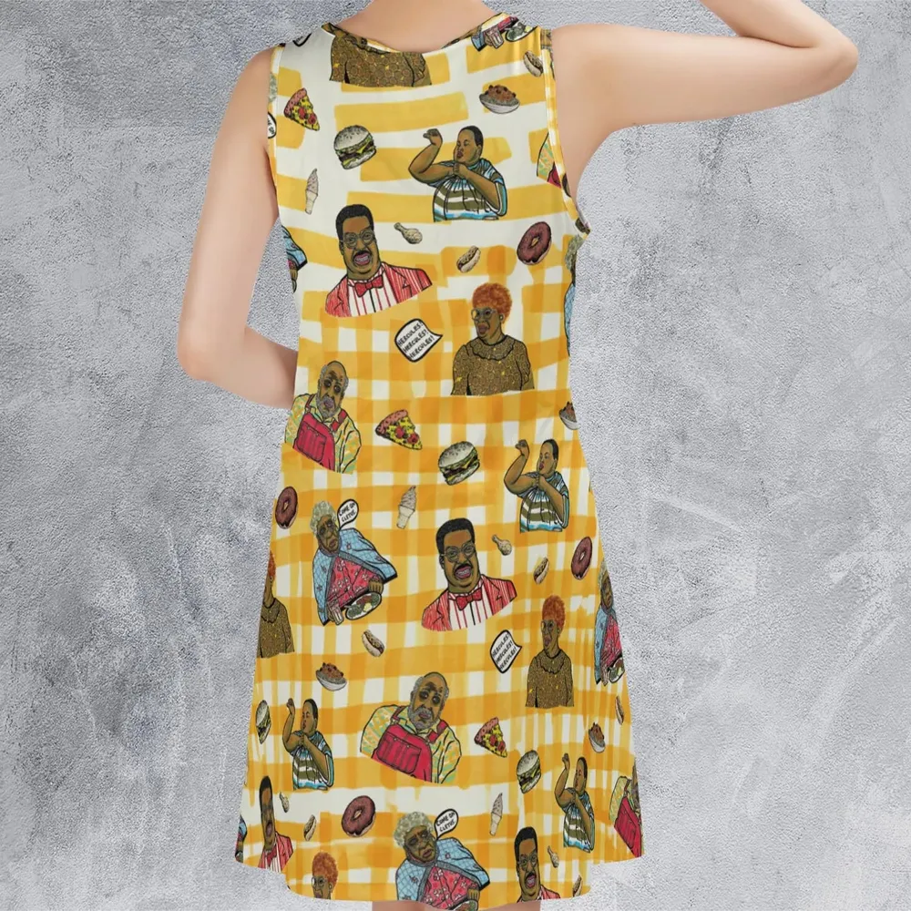 The Nutty Professor Characters Sleeveless Dress - 3