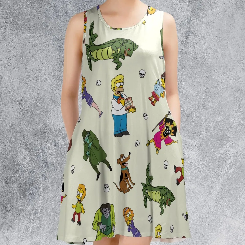 Mystery Simpsons Sleeveless Dress - 2