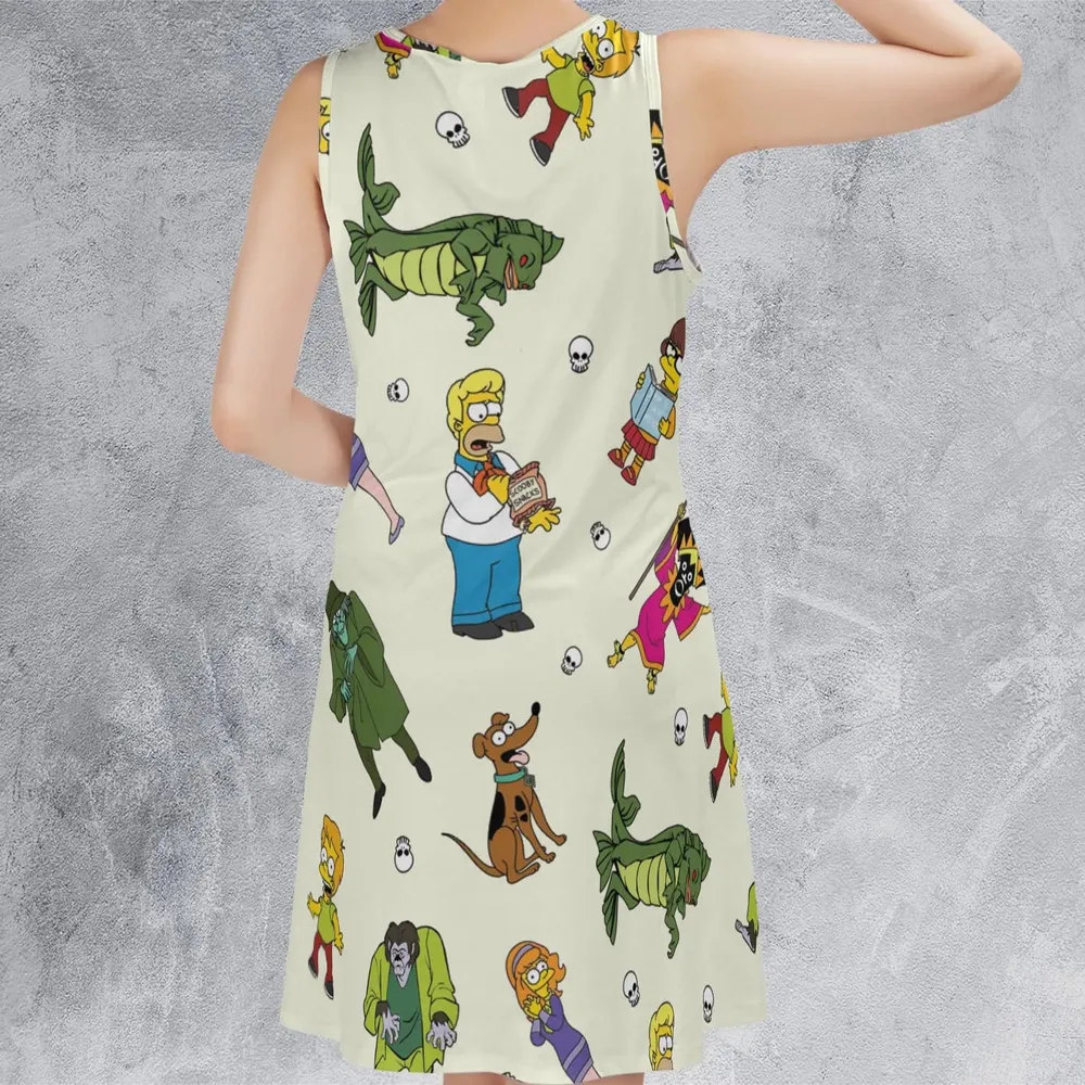 Mystery Simpsons Sleeveless Dress - 3