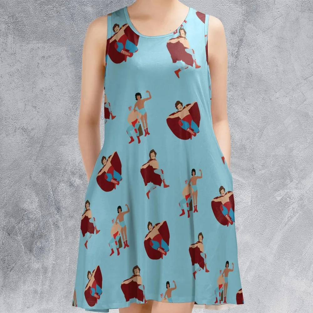 Wrestle Style Nacho Libre Sleeveless Dress - 2