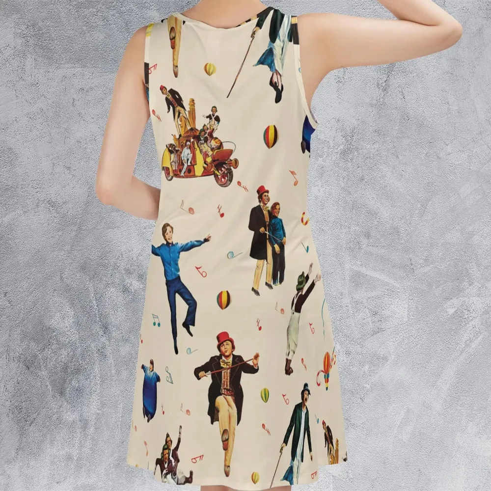 It's Scruumdidiyumptious Willy Wonka And Chocolate Factory Sleeveless Dress - 3