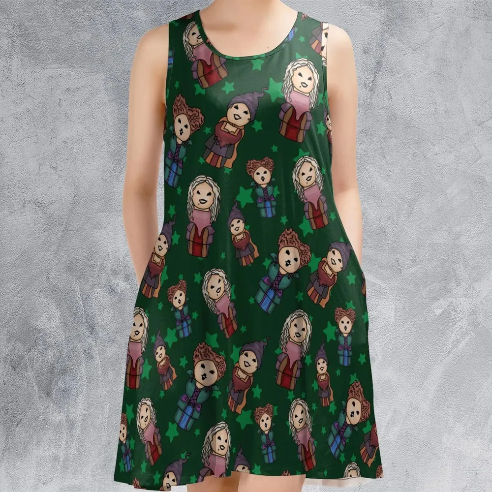 Hocus Pocus Little Witches Sleeveless Dress - 2