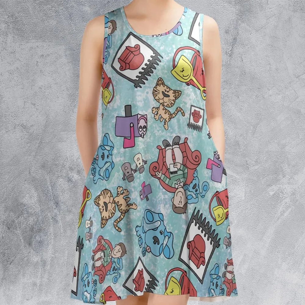 Blue's Clues Friend Party Sleeveless Dress - 2