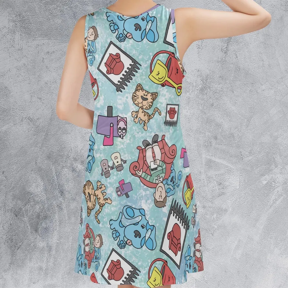 Blue's Clues Friend Party Sleeveless Dress - 3