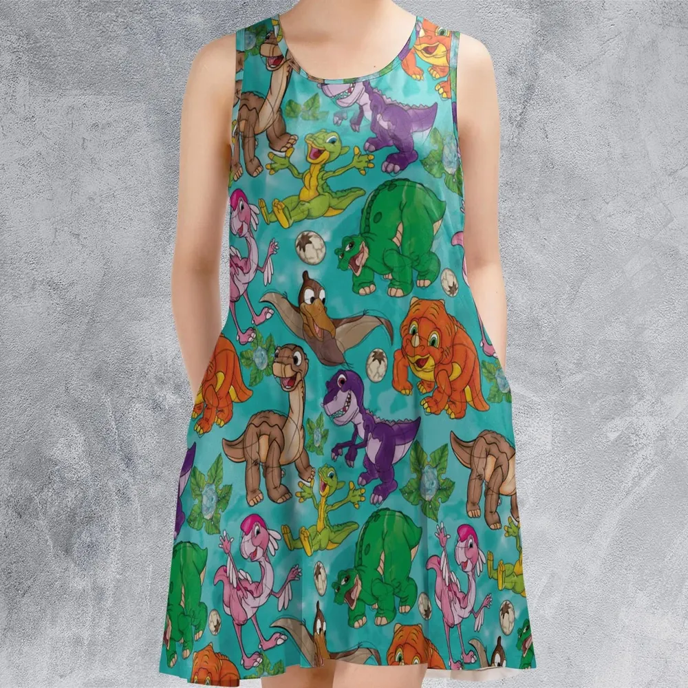 Squad Goals The Land Before Time Sleeveless Dress - 2