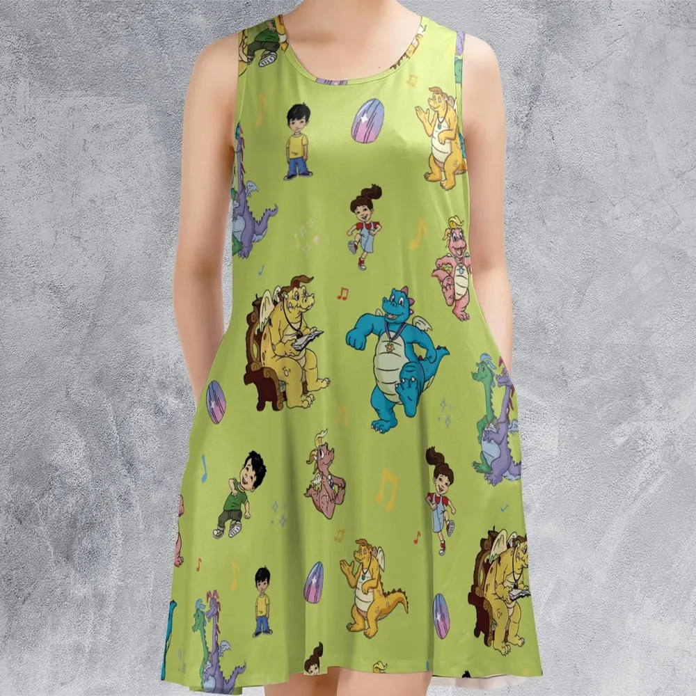 Dragontales Characters Sleeveless Dress - 2