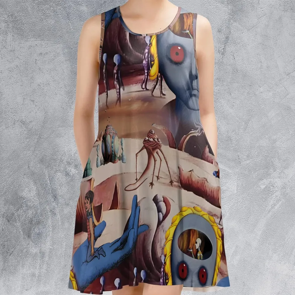 Panorama Moments Fantastic Planet Sleeveless Dress - 2