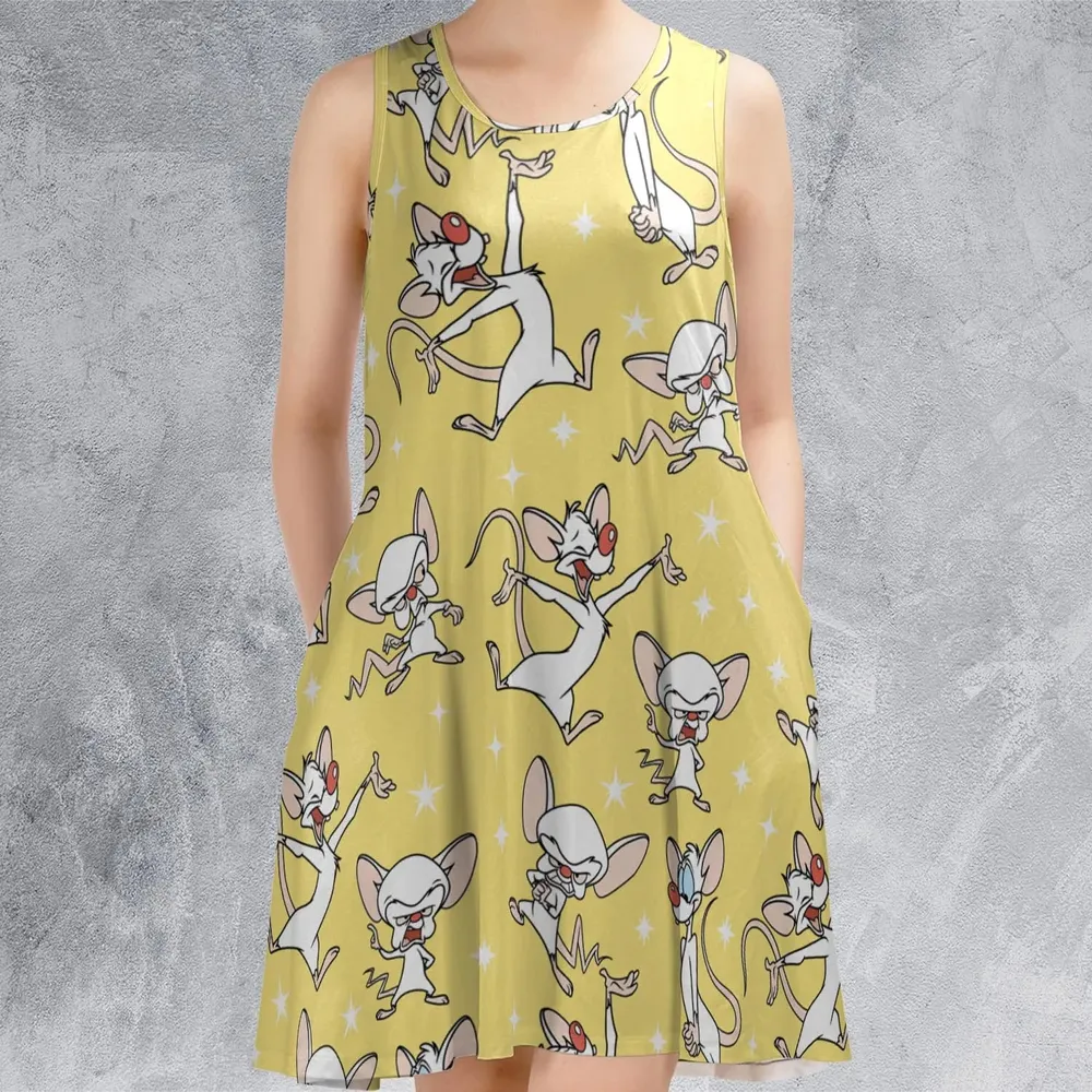 Lab Style Pinky and the Brain Sleeveless Dress - 2