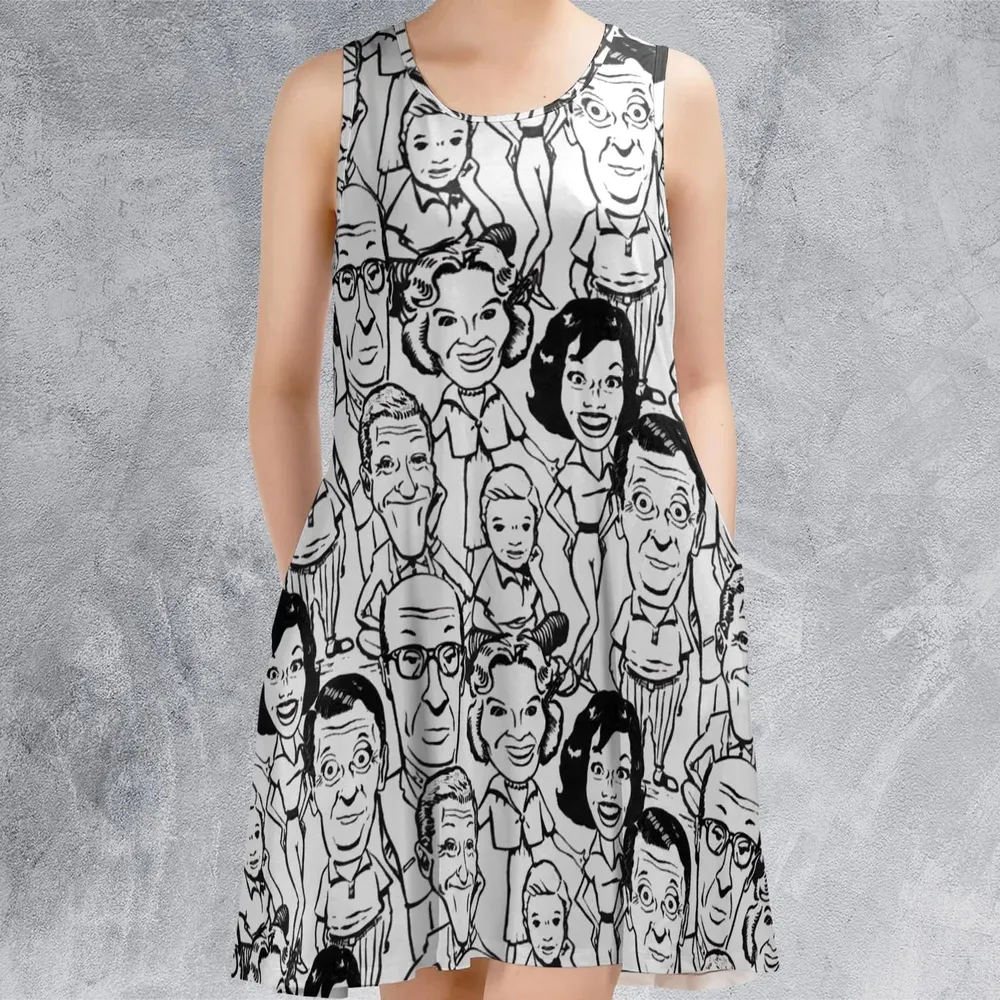 Vintage Dick Van Dyke Show Sleeveless Dress - 2