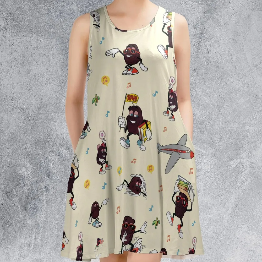 Hardee's california Raisins Mascots Sleeveless Dress - 2