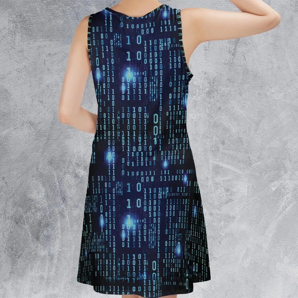 Binary Vibes Sleeveless Dress - 3