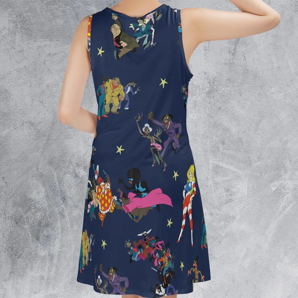 Coonskin Characters Ralph Baskin Sleeveless Dress - 3