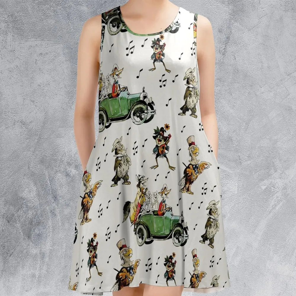 America Sings Characters Sleeveless Dress - 2