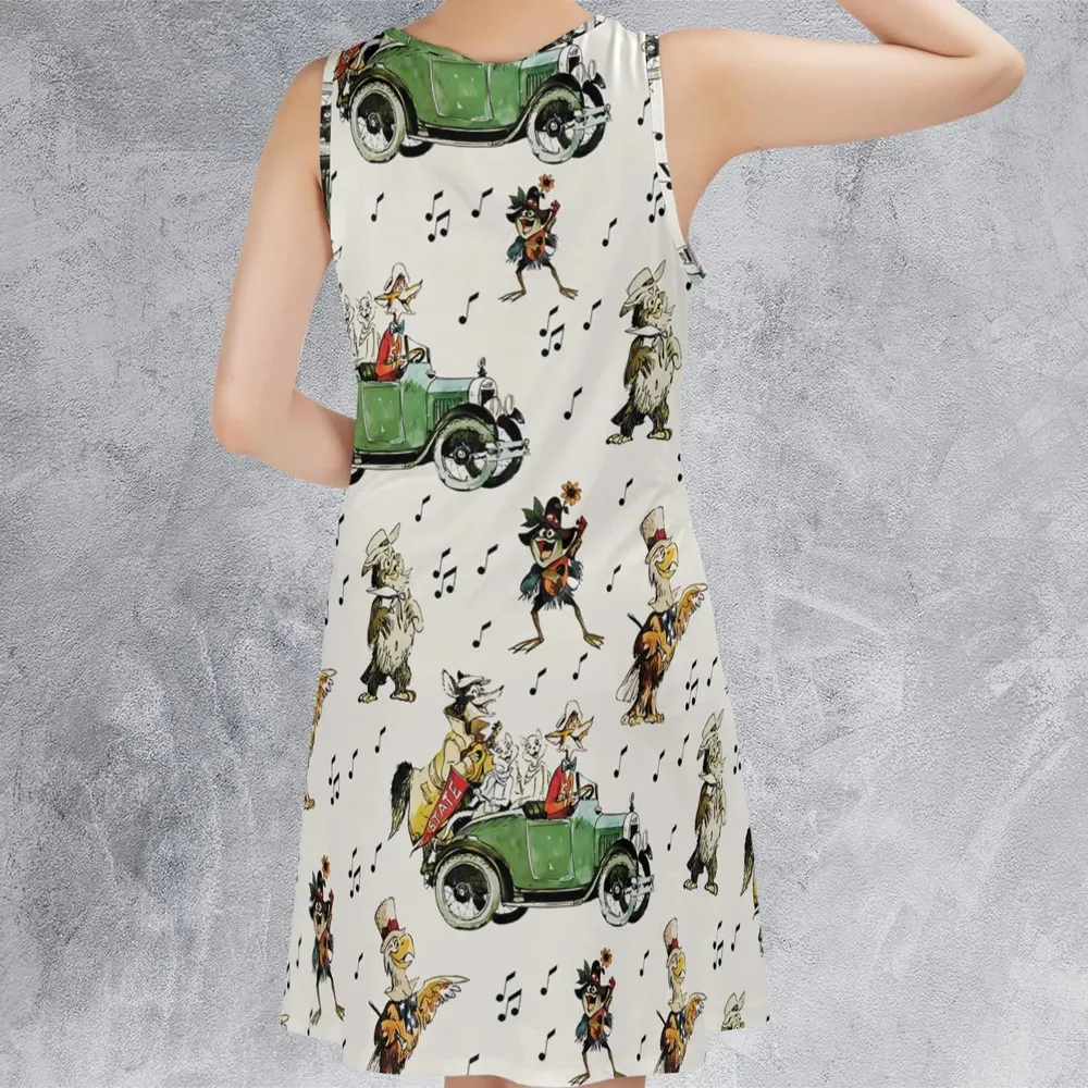 America Sings Characters Sleeveless Dress - 3