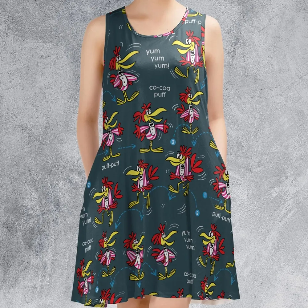Do The Cuckoo Bird Stomp Sleeveless Dress - 2