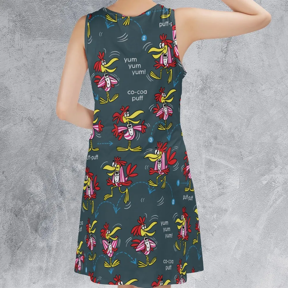 Do The Cuckoo Bird Stomp Sleeveless Dress - 3
