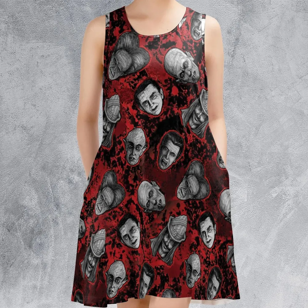 Many Faces Of Dracula Sleeveless Dress - 2