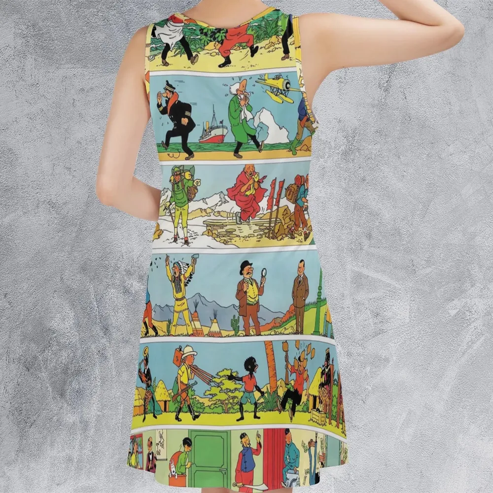 The Story Of Tintin Sleeveless Dress - 3