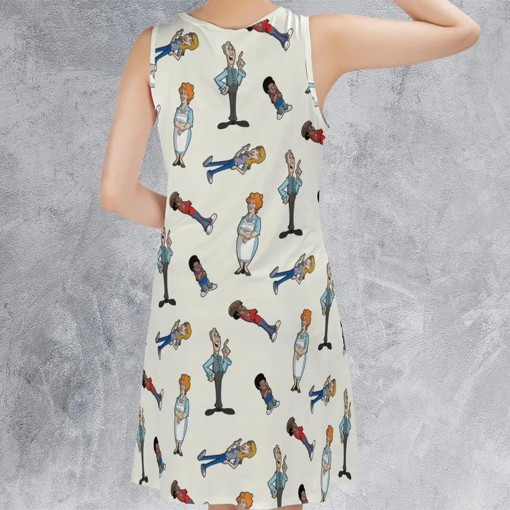 Different Strokes Drip Sleeveless Dress - 3