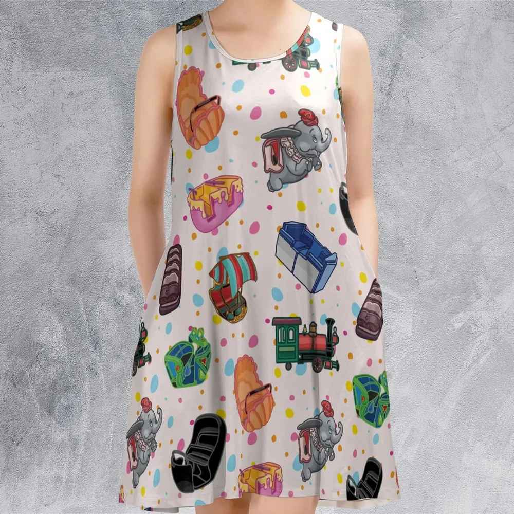 Sit In These Sleeveless Dress - 2