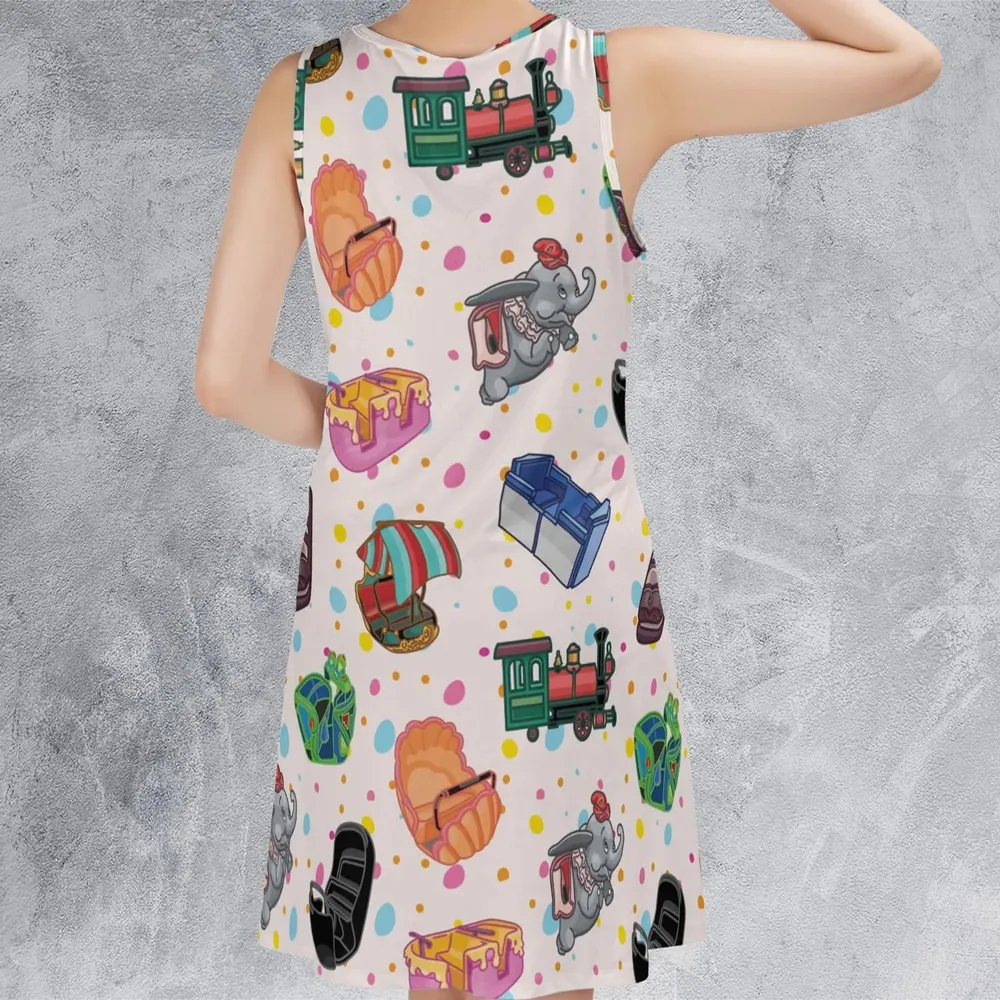 Sit In These Sleeveless Dress - 3