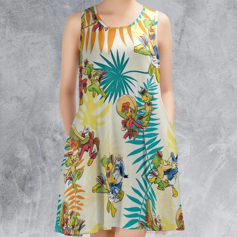 Tropical The Three Caballeros Sleeveless Dress - 2