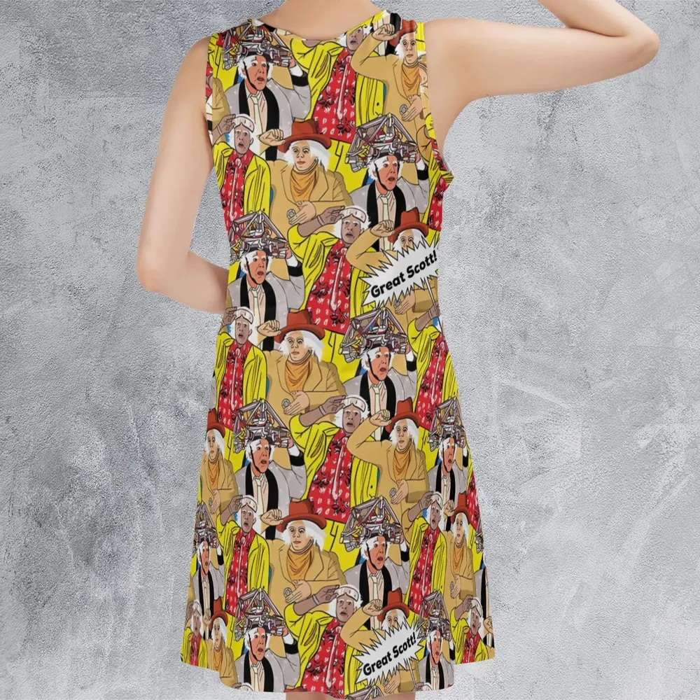 Great Scott Back to the Future Sleeveless Dress - 3