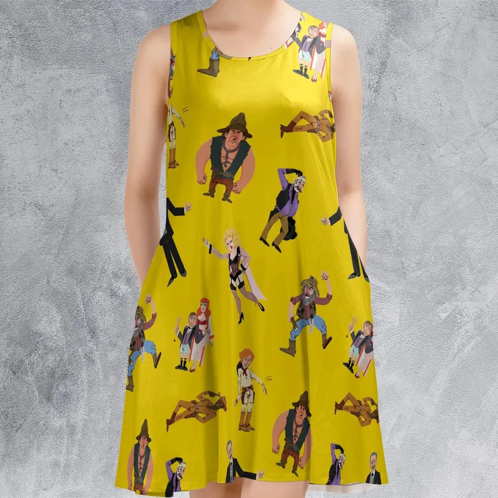 Blazing Saddles Characters Sleeveless Dress - 2
