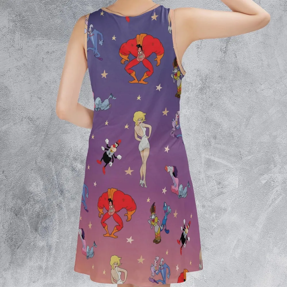 Cool World Cartoon Characters Sleeveless Dress - 3