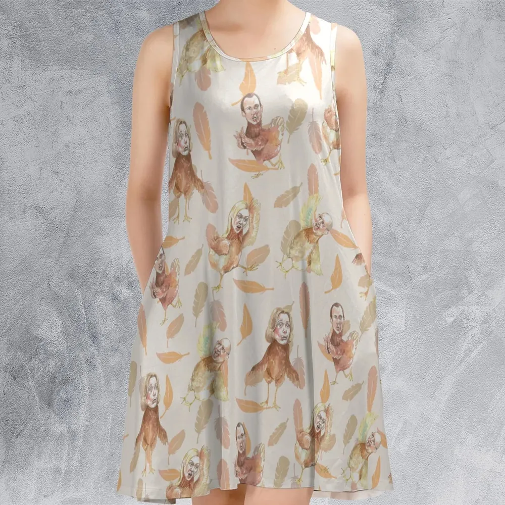 Chicken Dance Arrested Development Sleeveless Dress - 2
