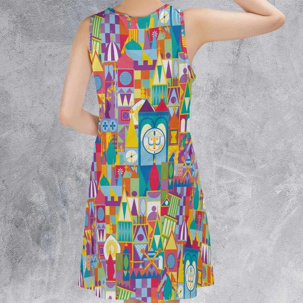It's a Small World Sleeveless Dress - 3