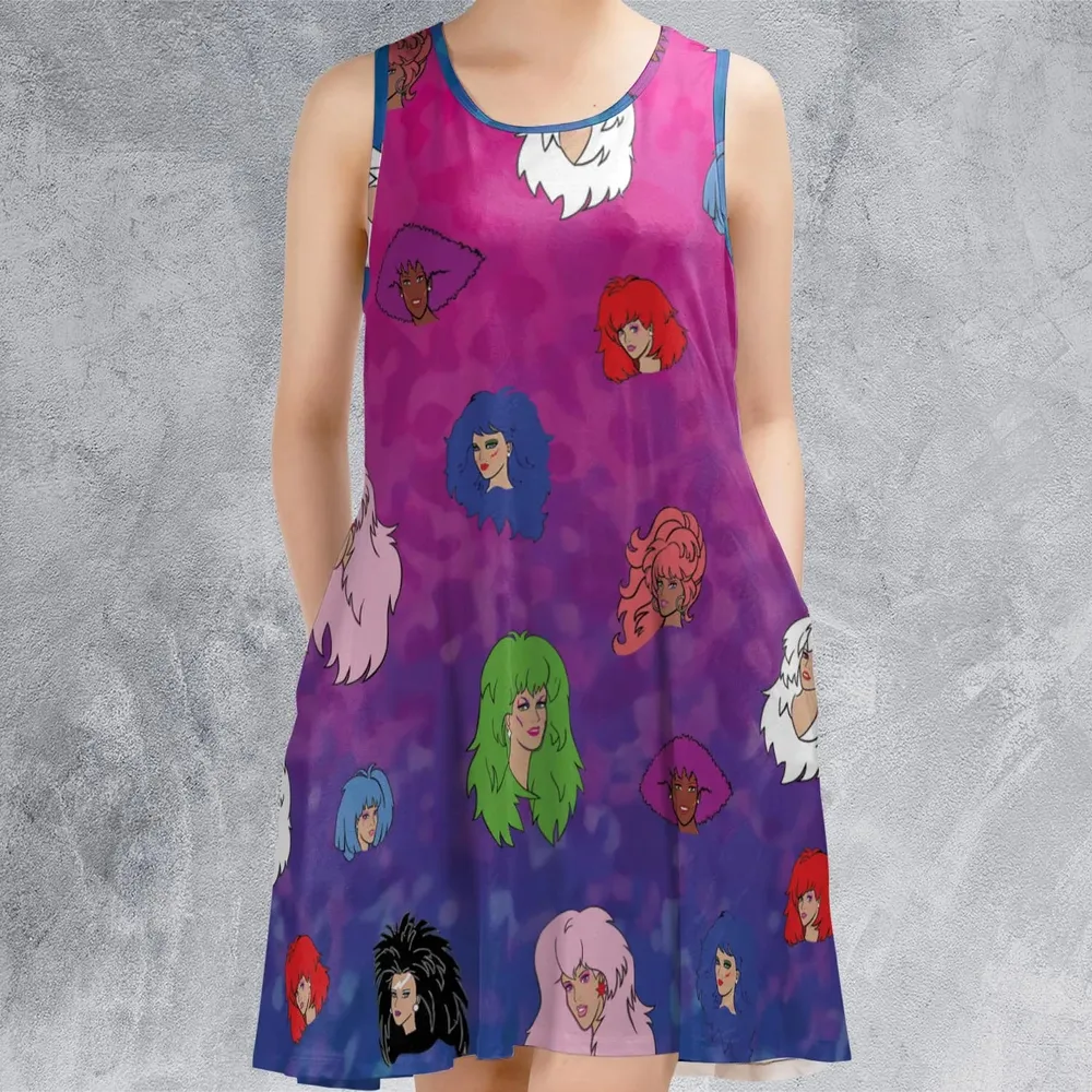 Misfits and Hologram  Jem and the Holograms Sleeveless Dress - 2