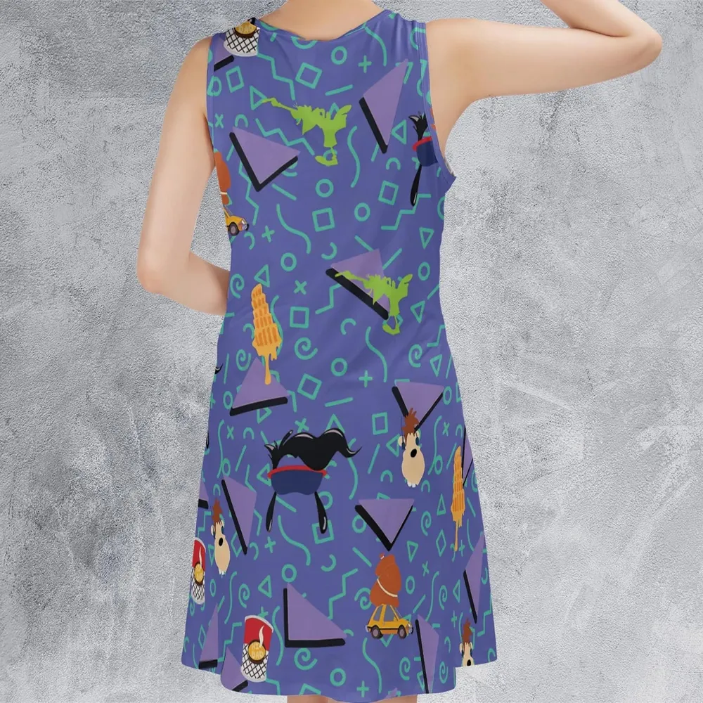 90's Styled Goofy Movie Sleeveless Dress - 3