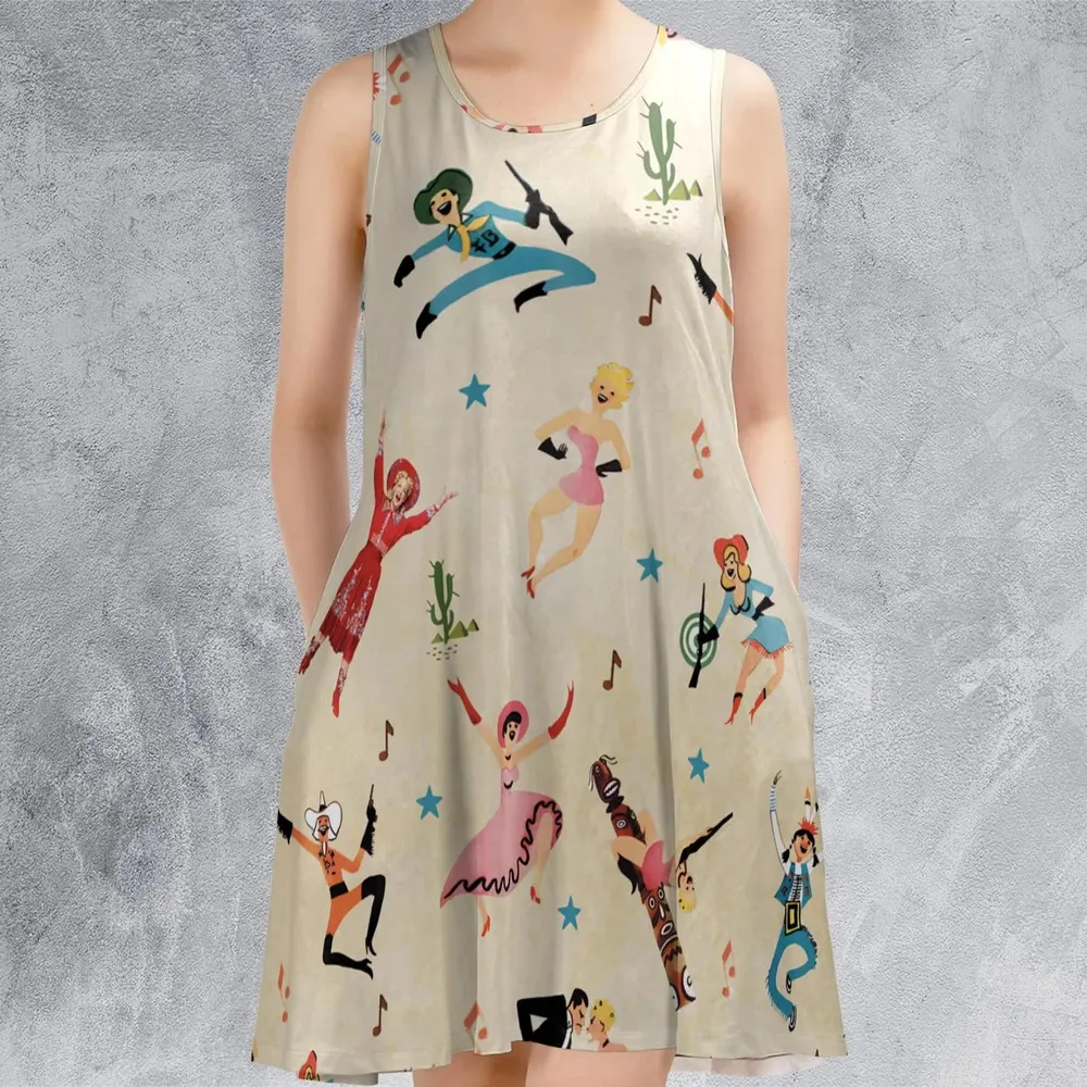 Annie Get Your Gun Characters Sleeveless Dress - 2