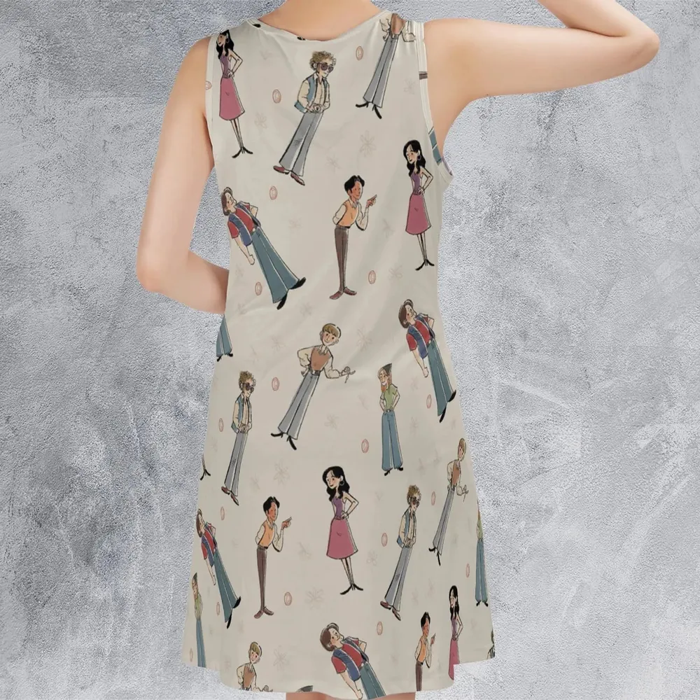 Seventies Vibes That '70s Show Sleeveless Dress - 3