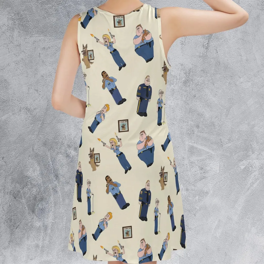 Cop Comedy Paradise Pd Sleeveless Dress - 3