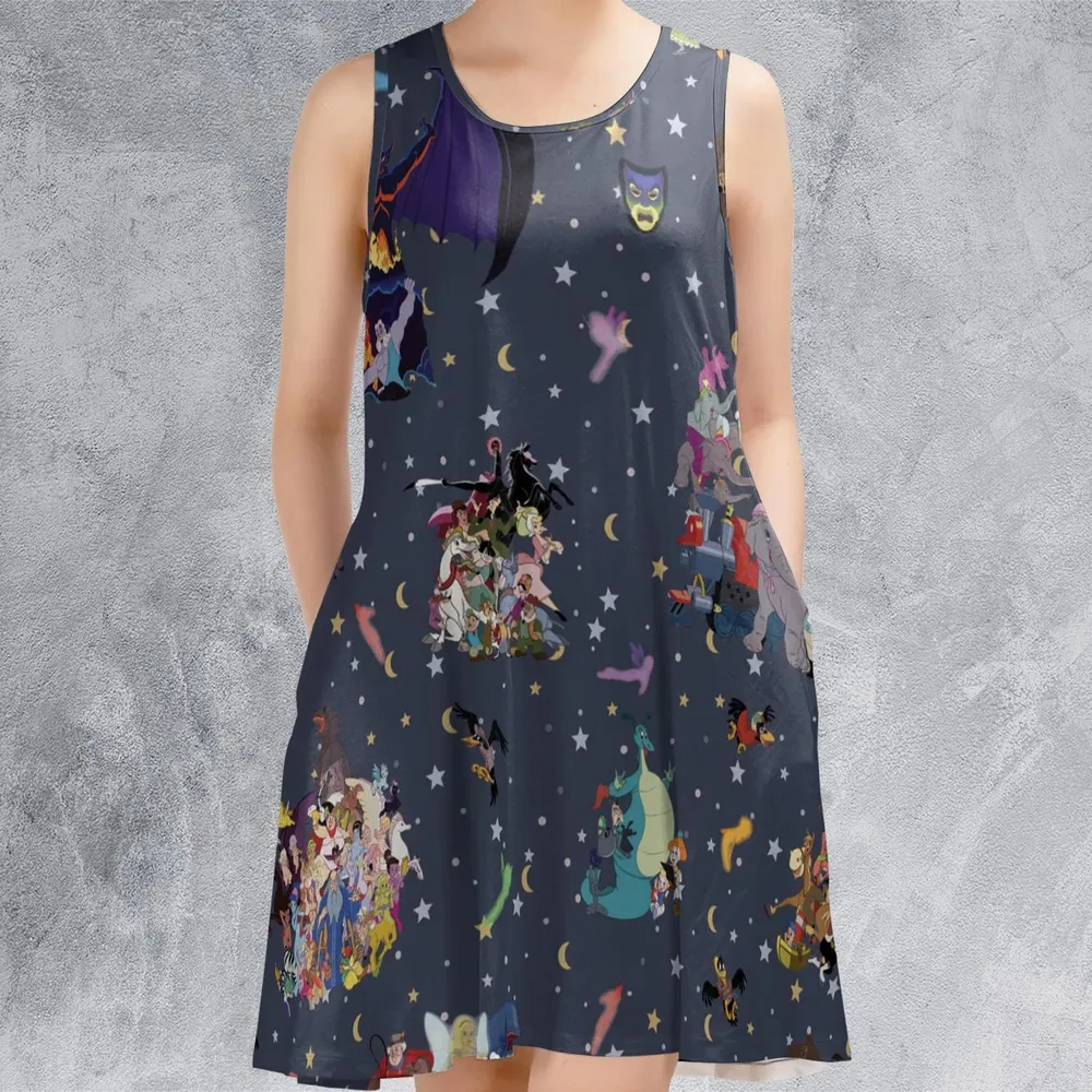 Classic Cartoon 1937-1949 Sleeveless Dress - 2