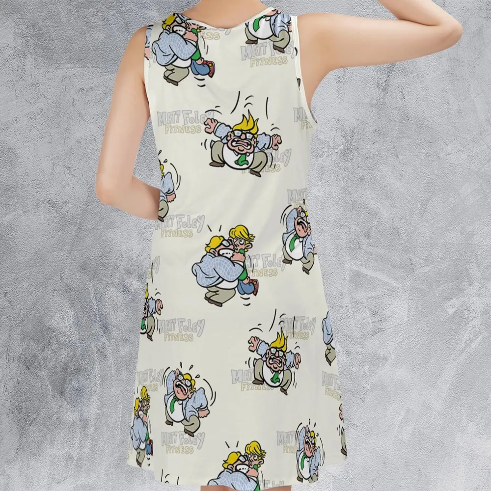 Matt Foley Fitness Exercises SNL Sleeveless Dress - 3