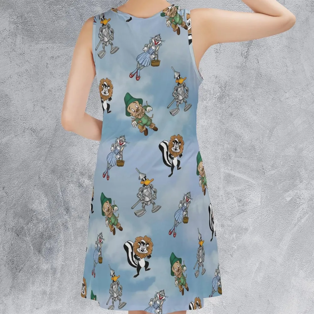 The Wizard Of Draws Looney Tunes Sleeveless Dress - 3