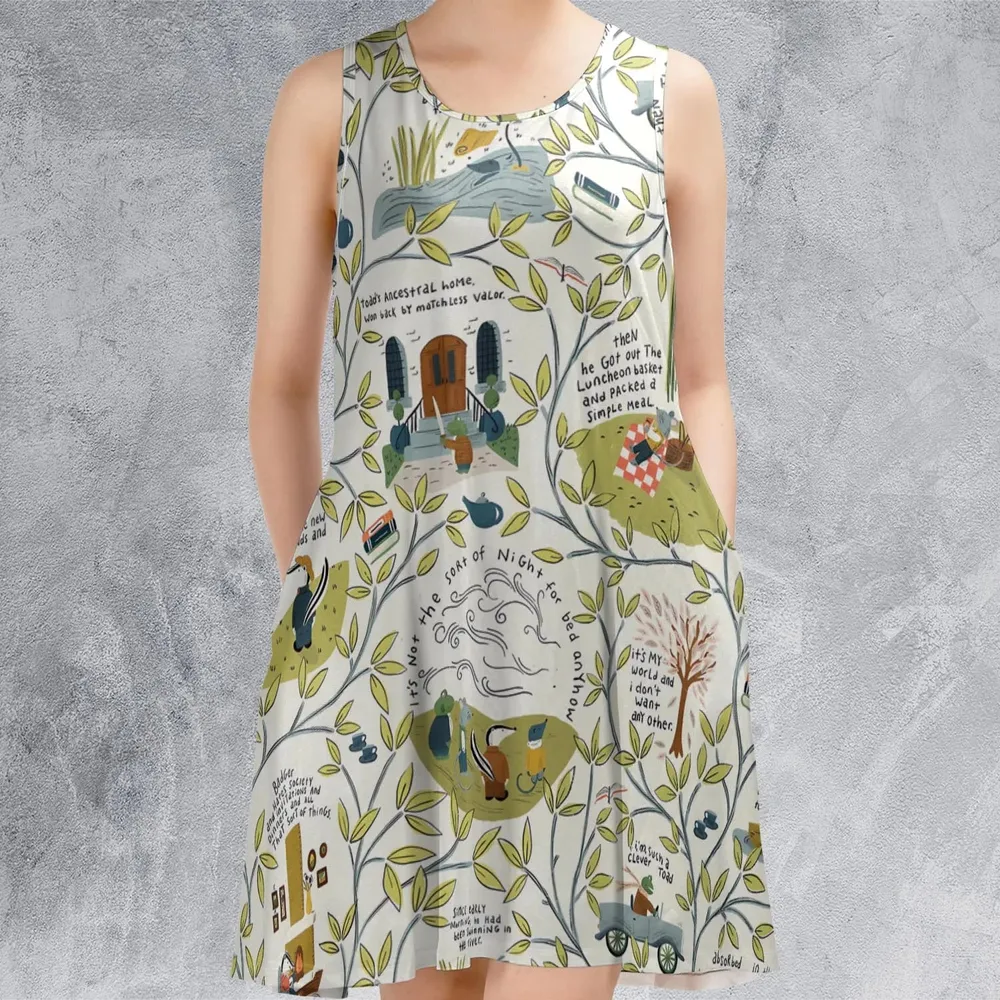 Mr Toad And Friends The Wind in the Willows Sleeveless Dress - 2
