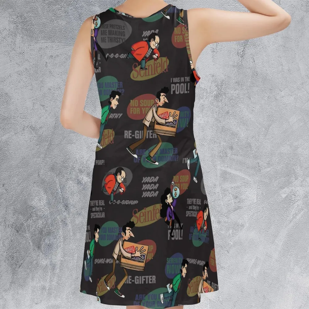 Retro Laughs Seinfeld Sleeveless Dress - 3