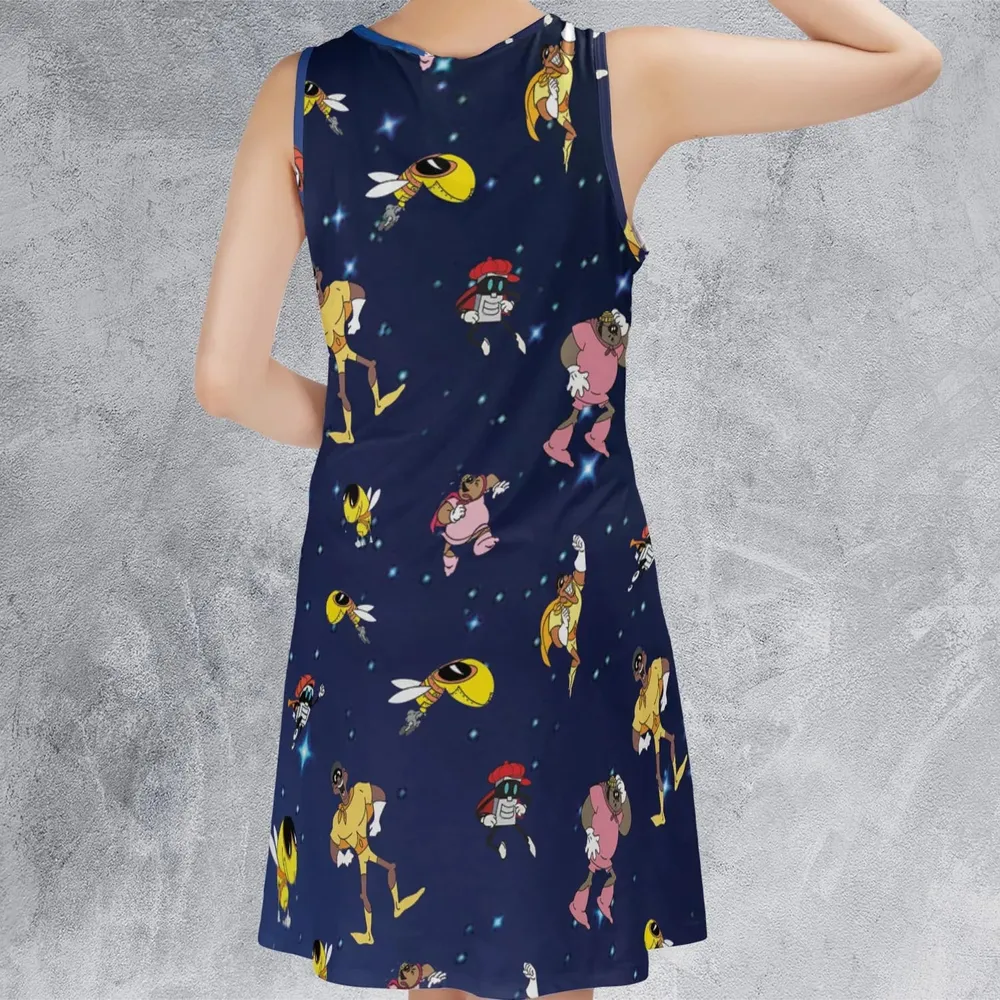 Brown Hornet characters Sleeveless Dress - 3