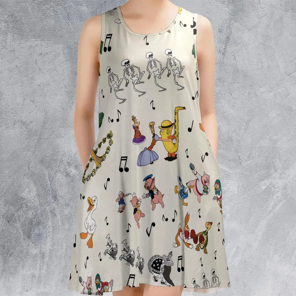 The Silly Symphony Characters Sleeveless Dress - 2