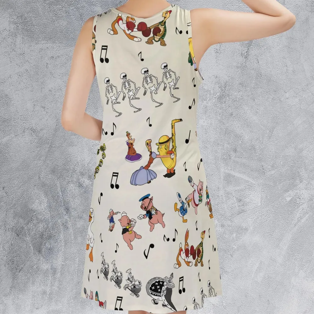 The Silly Symphony Characters Sleeveless Dress - 3