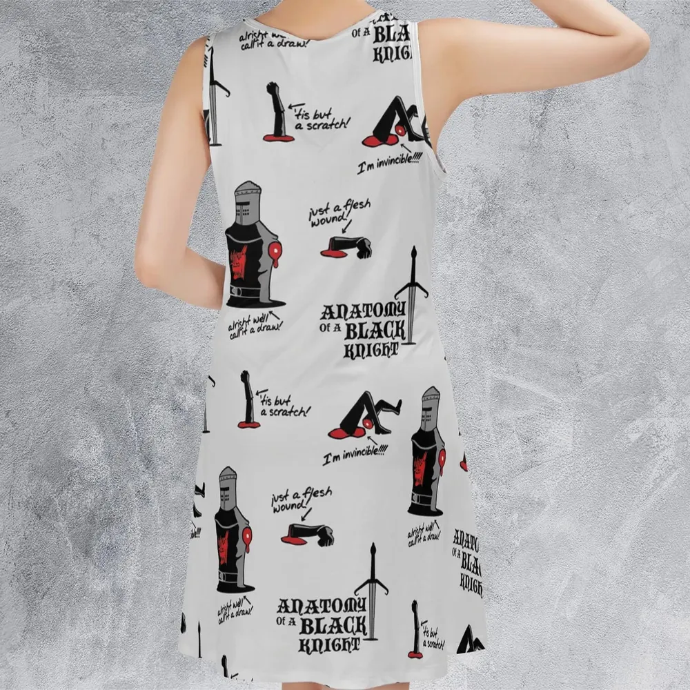 Tis but a scratch Black Knight Monty Python And The Holy Grail Sleeveless Dress - 3
