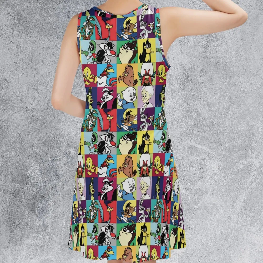 Saturday Morning Nostalgia Sleeveless Dress - 3